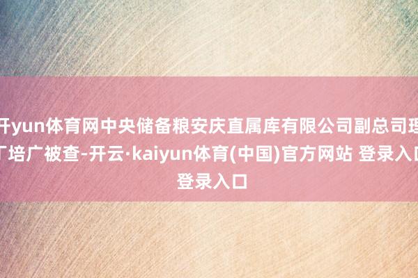 开yun体育网中央储备粮安庆直属库有限公司副总司理丁培广被查-开云·kaiyun体育(中国)官方网站 登录入口